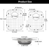 2Pack 304 Stainless Steel Sink Protector for Double Kitchen Sink