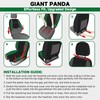 GIANT PANDA Waterproof Neoprene 2 Pack Front Car Seat Covers
