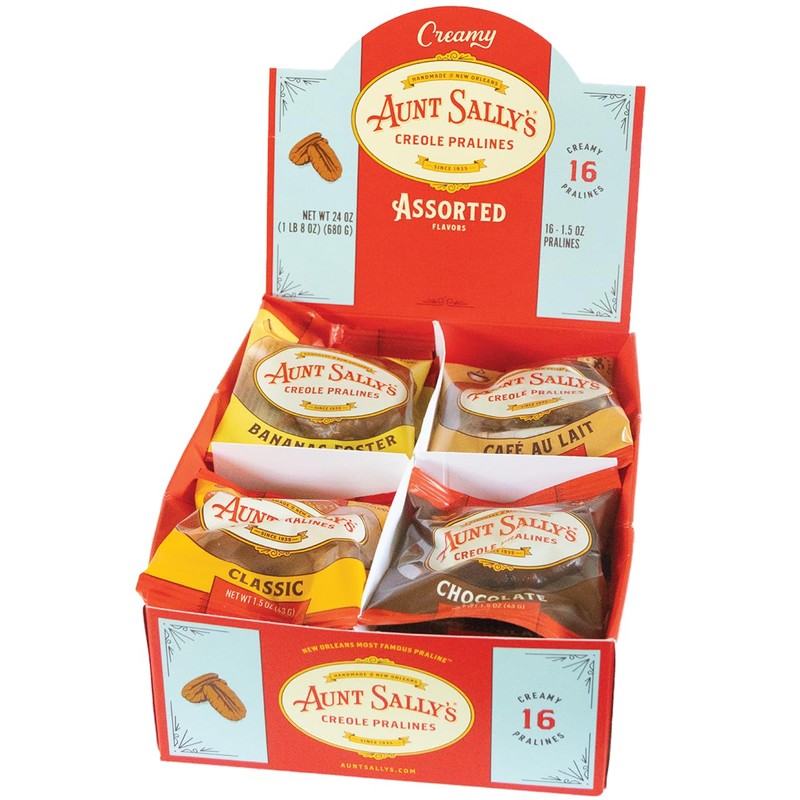 Creamy Assorted Pralines – Aunt Sally's Pralines – 16 count