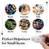 Pack of 20 Small Transparent Plastic Storage Box, Transparent Square