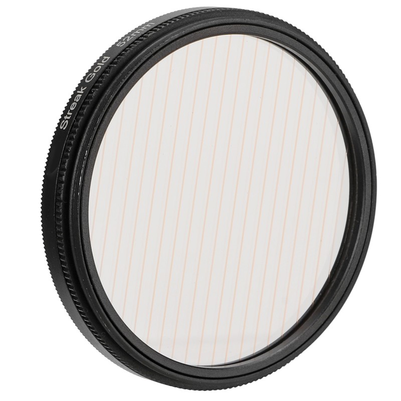 Gold Streak Anamorphic Effect Filter UHD Optical Glass Waterproof Scratch