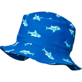 Playshoes Boys UV Protection Fishing Hat Swimming Hat Headwear, Shark, 53
