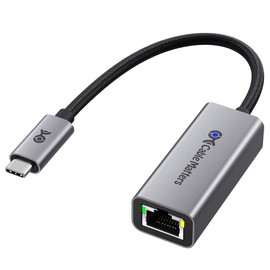 Cable Matters USB C to 2.5Gb Ethernet Adapter, 2.5 Gigabit Network Speed, USB C to Ethernet Adapter Compatible with USB 4, Thunderbolt 4/5, Plug & Play for MacBook, Laptop, and USB-C Devices
