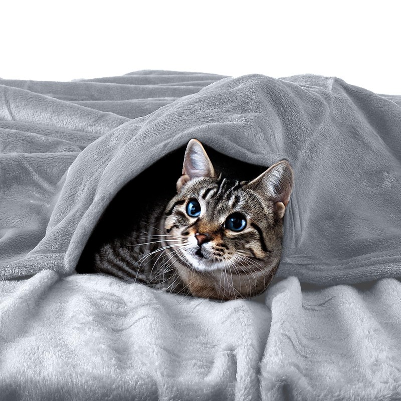 EHC Fleece Blanket Sofa Throw, Cozy Soft Throw Blanket for