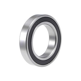 sourcing map Ball Bearing 6010-2RS 50 x 80 x 16 mm Double Sealed Carbon Steel Bearings