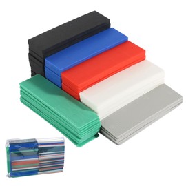 Spacer Plastic 28 x 100 mm Underlay Plates Plastic 90 Pieces Glazing Blocks Durable Underlay Plates Spacers Window Blocks (1-6 mm)