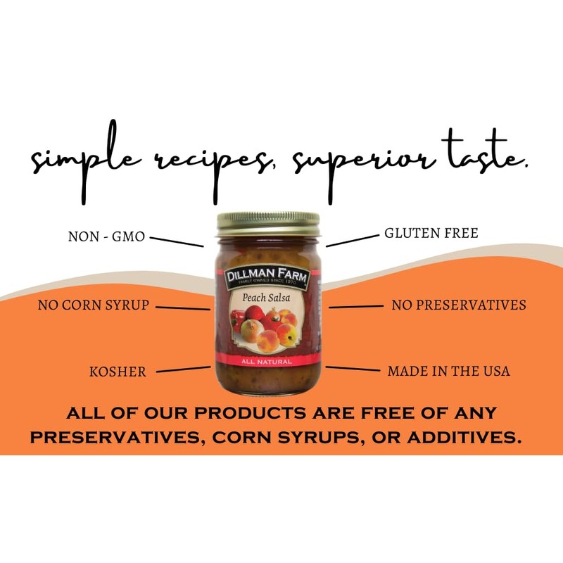 Dillman Farm 6 Piece Fruit Salsa Variety Pack - (3