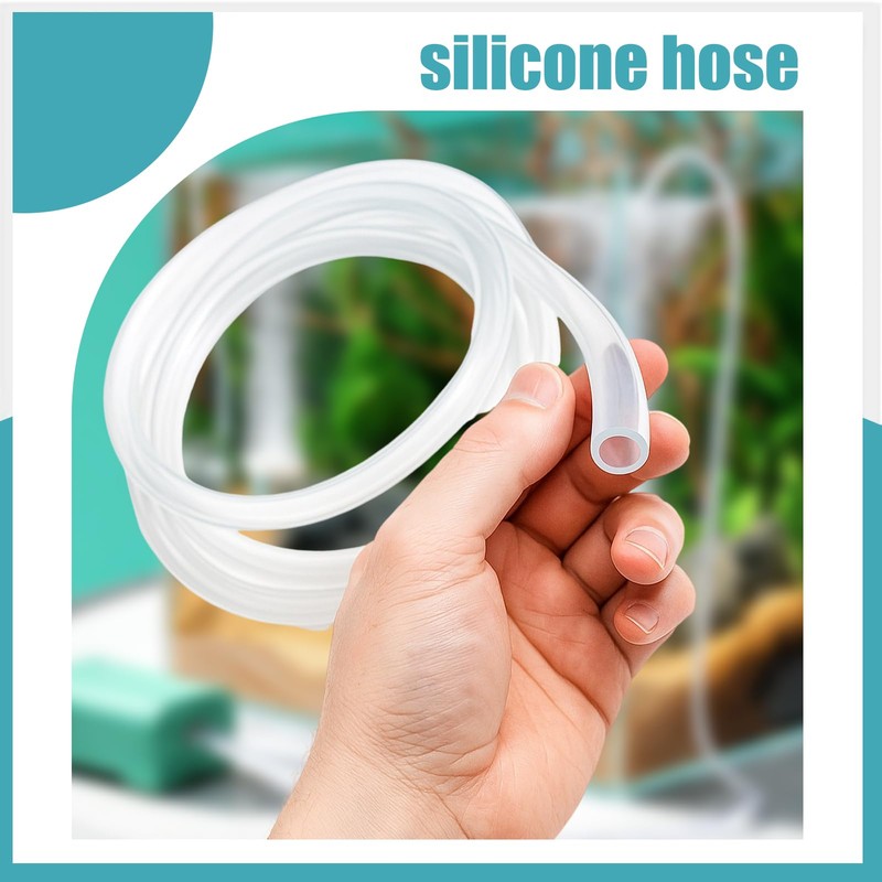 Flexibler Schlauch aus lebensmittelechtem Silikon, 5 m, Innendurchmesser 4 mm