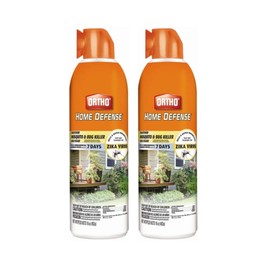 Ortho Home Defense Backyard Mosquito and Bug Killer Area Fogger 16 oz. for Flies, Horse Flies, Wasps, Hornets, Yellow Jackets, Mites, and Stink Bugs (2 Pack).