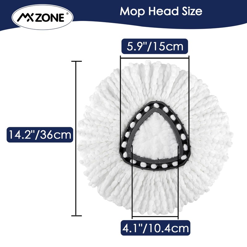 Microfiber Mop Head Refill for Ocedar Spin EasyWring Mop Replacement