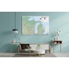 Wisconsin & Michigan State Poster Map - 23.3 x 16.5