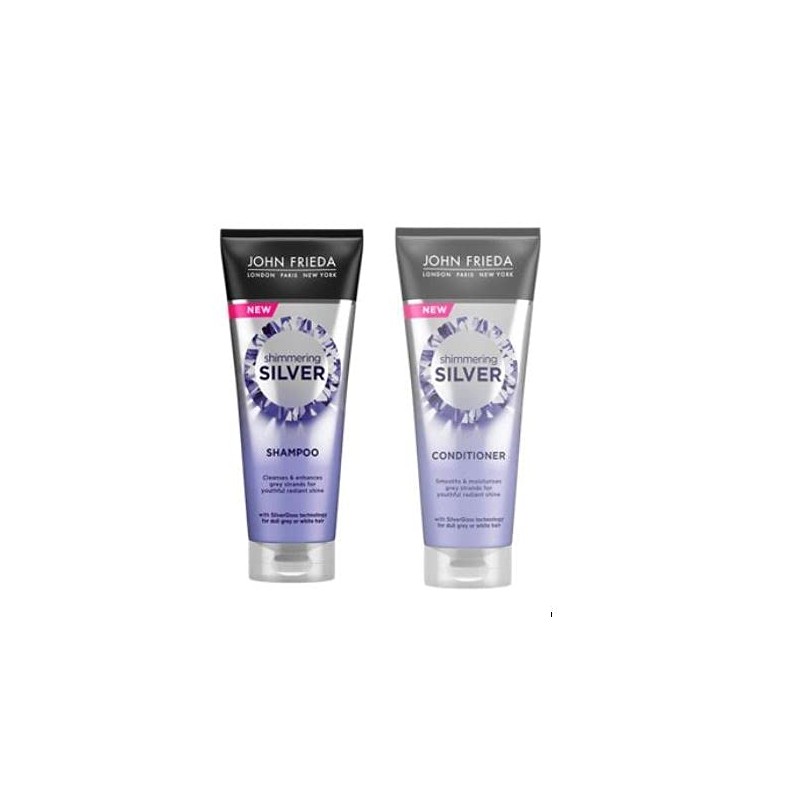 Shimmering Silver Shampoo (250ml) and Shimmering Silver Conditioner (250ml) by