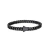 Richsteel Cool Heavy Bracelet for Men Boys Black Cuban Link