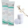 All English Cross-Border Round Cotton Pads - Thick Embossed for Makeup Removal Ld7 Oval Seam [50Pcs Pack] 10ea