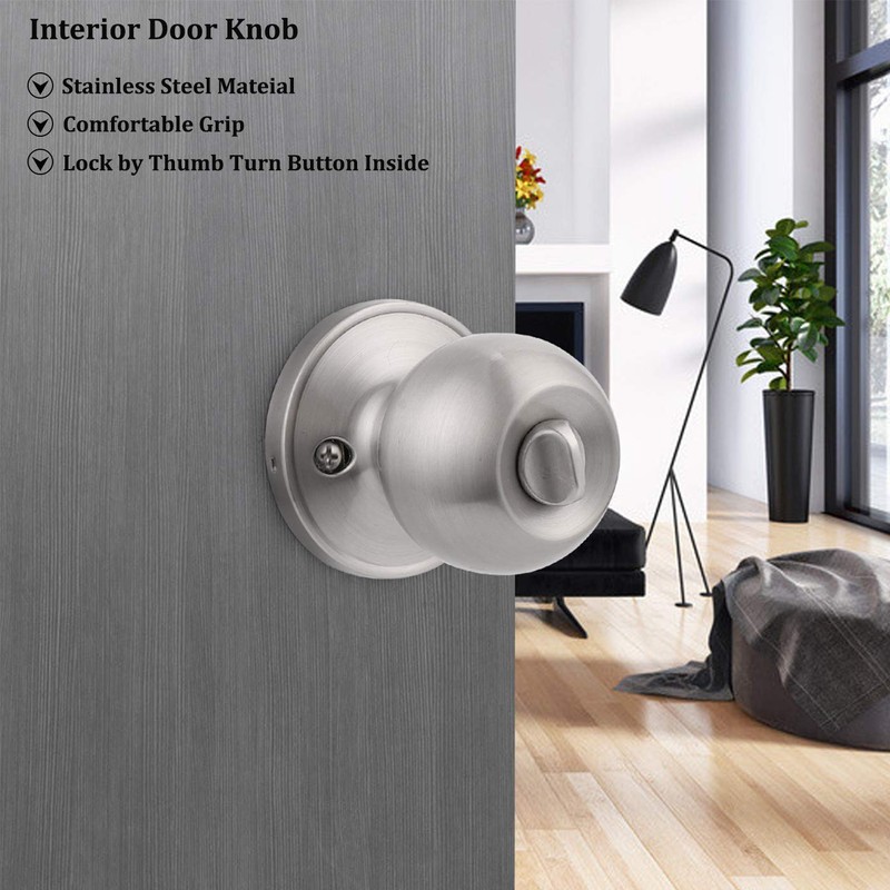 Gobrico Ball Keyed Alike Entry Entrane Knobs with Same Key