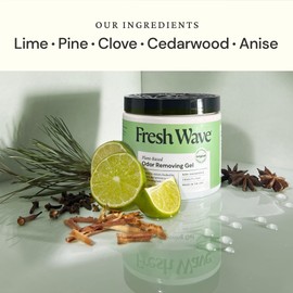 Fresh Wave Fresh Wave Odor Removing Gel, 15 oz., Pack of 2 - Odor Absorbers for Home, Safer Odor Relief, Natural Plant-Based Odor Eliminator, Every 15 oz. lasts 30-60 Days, For Cooking, Trash & Pets