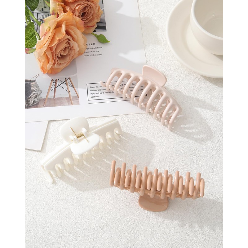 3 Pcs Silicone Hair Clips Flexible Claw Clips for Women