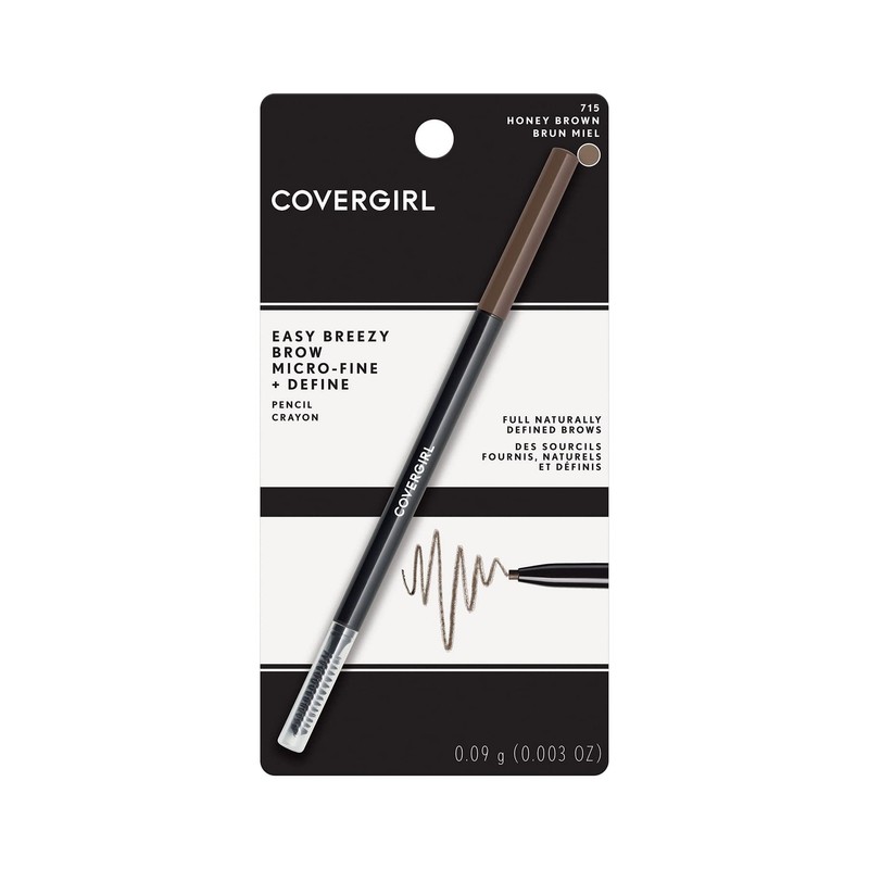COVERGIRL Easy Breezy Brow Micro-Fine + Define Pencil, Honey Brown,