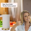 Fatizon Paper Towel Holder Stand, Gold Paper Towel Holder Countertop,
