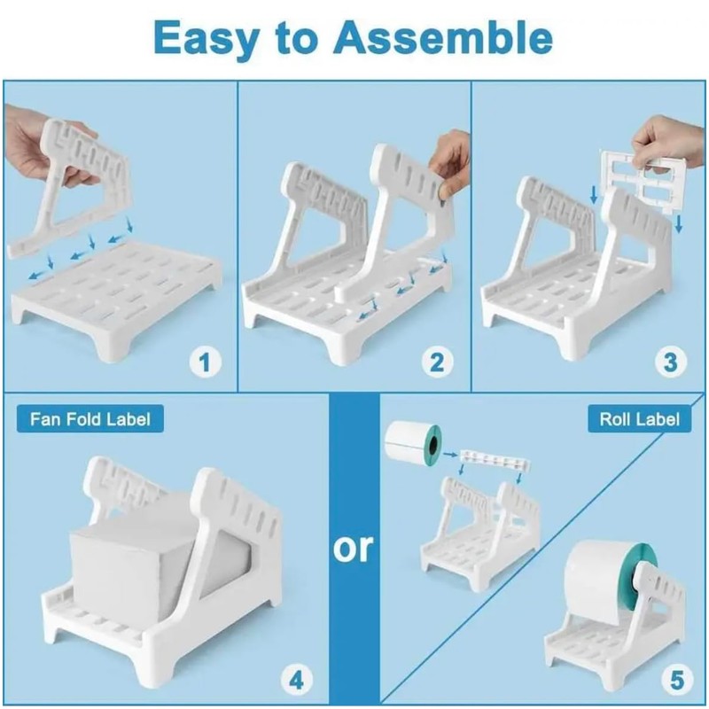 PROTECH® Label Holder for Thermal Label Roll and Fanfold Labels,