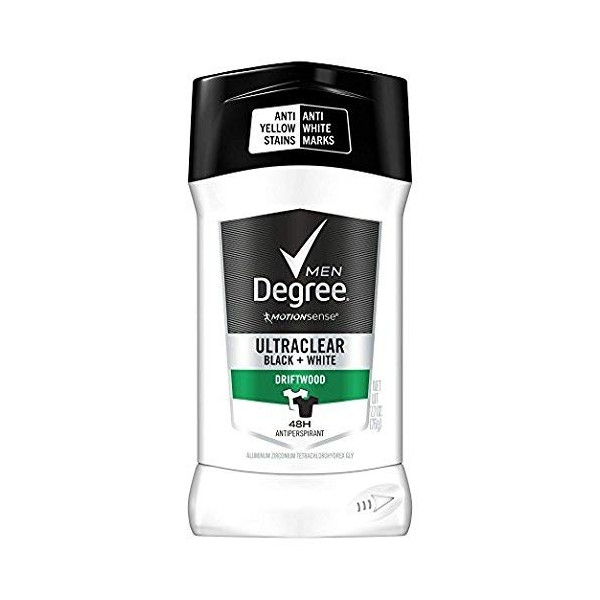 Degree Men Ultraclear Antiperspirant Deodorant Stick, Driftwood, 2.7 oz (Pack of 2)