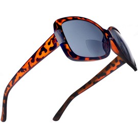SAMBA SHADES BiFocal Sun Readers Fashion Reading Sunglasses for Women Jackie O French Riviera SunReaders Style in Tortoise +2.50