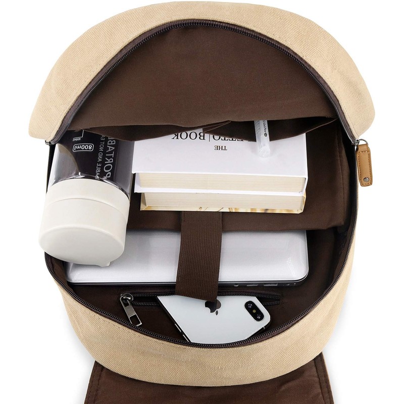 Roffatide Anime Backpack Canvas School Bag Laptop Backpacks Printed Flap