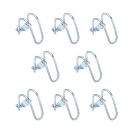 uxcell Cross-Connector Vertical Pipe Clip, 8pcs Fit 1"(25mm) to 2"(50mm) Crossover Buckle Steel Cross Pipe Clamp for Greenhouse Awning Frames