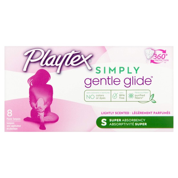 Playtex Gentle Glide Super Absorbency Tampons, 8-Count