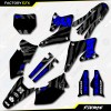 Factory EFX Black & Blue Fierce Racing Graphics Kit fits