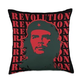 Che Guevara Revolution Rebel Red Throw Pillow