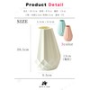 HIRAISM Flower Base Vase, Plastic, Unbreakable, Stylish, Scandinavian Interior (White)