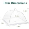 Pack of 3 Fly Covers Mesh Screen and Foldable Umbrella