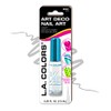 L.A. COLORS Art Deco Nail Art Polish, White CBNA501