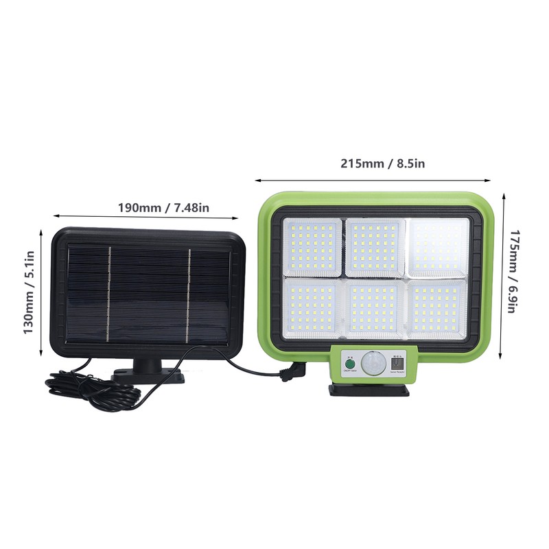 Solar Light Rotatable Panels Rechargeable Battery Motion Sensor Function Waterproof