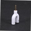 Operitacx Audio Konverter Kopfhörer Splitter U Form Headset Weizenadapter Audio