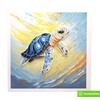 Serene Sea Turtle Journey, Quilling Card 3D - Unique Dedicated