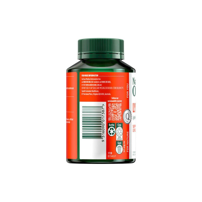 Nature's Own Double Strength Cold Sore Relief 100 Tablets