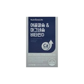 NutriOneLife 뉴트리원 어골칼슘 마그네슘 비타민D 1000mg 60정/mjc NutriOne Fish Bone Calcium Magnesium Vitamin D 1000mg 60 Tablets/mjc