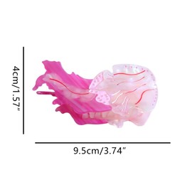 Fancy Ocean Jellyfish Hair Clips,Cute Acetate Hair Clip,Big Claw Clips for Women,Tiny Pink