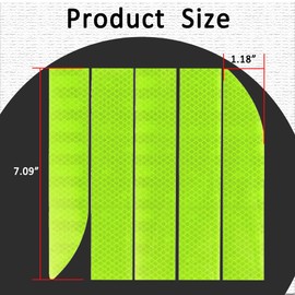 Strong Reflective Stripe Stickers, Waterproof Self Adhesive Stickers, Car Bumper Reflective Stickers, Waterproof Self Adhesive Stickers, Safety Warning Reflective Stickers Fit for Car SUVs (Yellow)