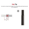 TEKTON 5/32 Inch Hex High-Torque Black Oxide Blade Screwdriver |