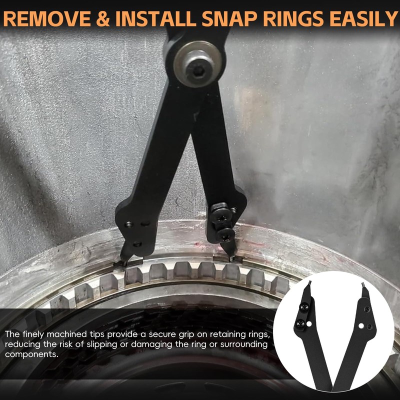 Sunluway 1489-26" Internal Retaining Ring Pliers, Large Snap Ring Pliers