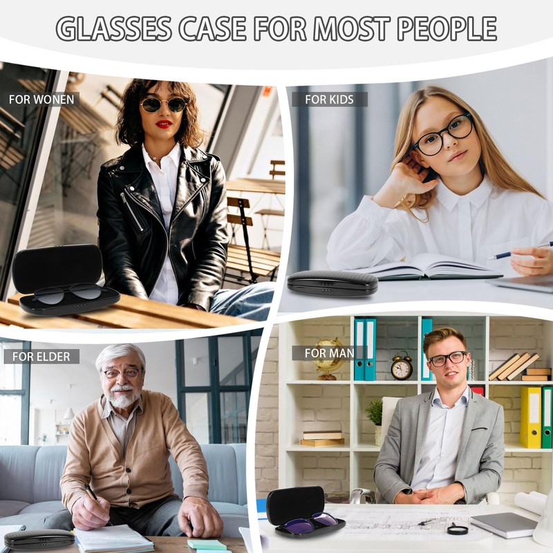 Hifot Metal Eyeglass Case, Glasses Case Hard Shell, Aluminum Spectacles