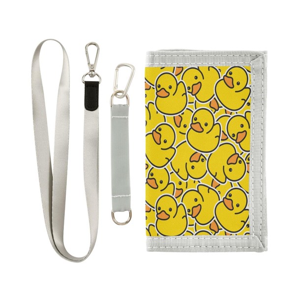 Sletend Little Yellow Duck Cute Kids Wallets for Boys with
