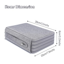 YOUNGCOL Estuche para lápices de colores de 200 ranuras - Organizador de lápices de tela Oxford de lujo con cierre, estuche grande para lápices de colores y lápices acuarela (gris, 200 ranuras)