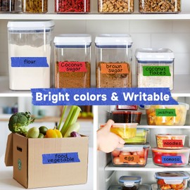 Colored Masking Tape - 6 Large Rolls - 60yds x 1 Inch of Each Colorful Craft Tape, Vibrant Rainbow Color Teacher Tape for Arts & Crafts, Labeling& Classroom Decorations, Back to School Supplies