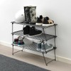 IKEA GREJIG SHOE RACK STORAGE, STEEL Gray 22 7/8x10 5/8", 403.298.
