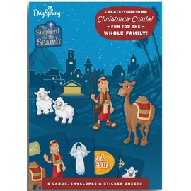 DaySpring - Shepherd on the Search - 8 Interactive Sticker Christmas Boxed Cards