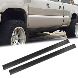 PIT66 Side Rocker Rust Covers, Rocker Panel Covers Compatible with Chevy GMC 1500 2500 3500 Reg, Ext, Crew 1999-2006/ Fit Chevy Avalanche Suburban Tahoe 2001-2006